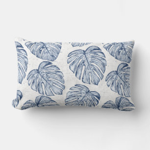 Monstera Palm Blätter Lumbar Pillow Lendenkissen