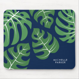 Monstera Palm Blätter Mousepad