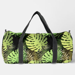 Monstera Palm Blätter Tropischer Dschungel Duffle Bag