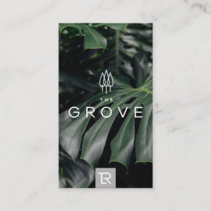 Monstera Palm Business Card Visitenkarte