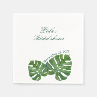 Monstera-Party Serviette