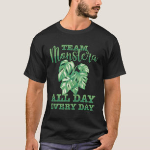 Monstera Pflanze Gartengarten Houseplan T-Shirt