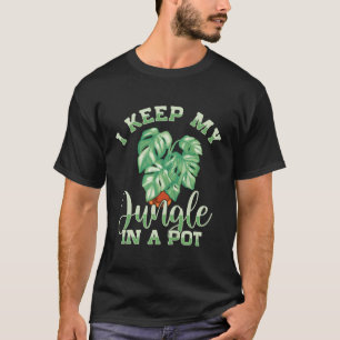 Monstera Pflanze Gartengarten Houseplan T-Shirt