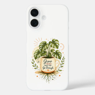 Monstera-Pflanze in Kaffeetasse Cozy Botanical iPhone 16 Hülle