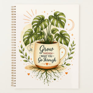 Monstera-Pflanze in Kaffeetasse Cozy Botanical Planer