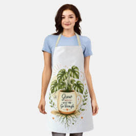 Monstera-Pflanze in Kaffeetasse | Cozy Botanical  Schürze