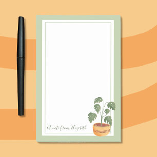 Monstera Pflanze Post-It Notes mit Green Frame Post-it Klebezettel