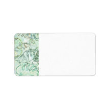 Monstera Pflanze Postage Rücksendeadressen-Aufkleb