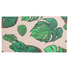 Monstera Pflanze Pot Pattern Art Kissenbezug
