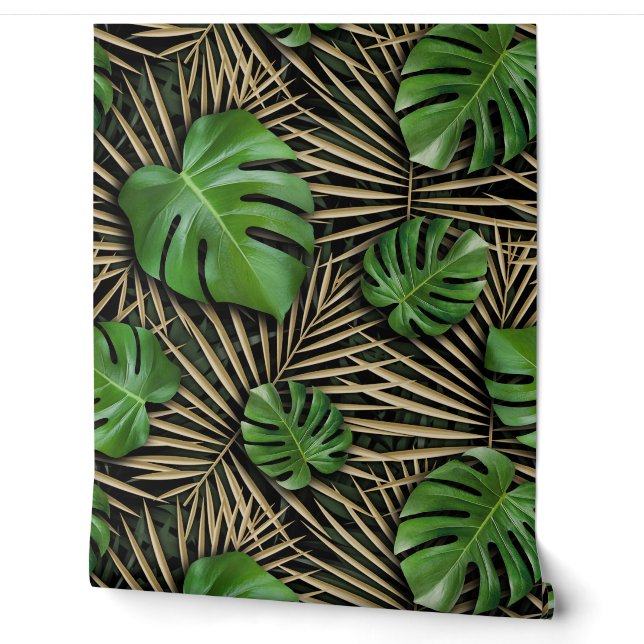 Monstera Tapete (Abrollen)