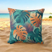 Monstera Tropical Blume Boho Watercolor Botanica