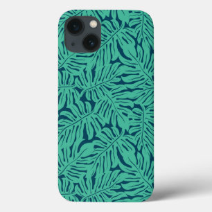 Monstera tropisches Blatt-Muster iPhone 13 Hülle