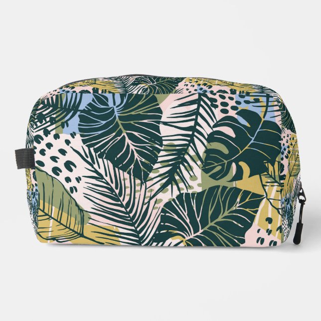 Monstera und Fern Jungle Travel Bag Waschbeutel (Vorderseite)