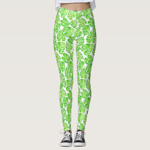 Monstera verlasse Aquarell Leggings