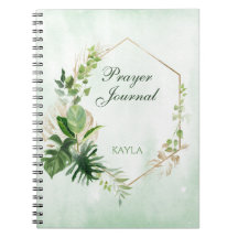 Monstera Verlasse Gold Frame Name Prayer Journal