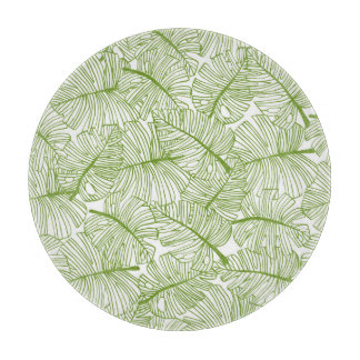 Monstera verlasse, nahtlos Blumendesign. Schneidebrett