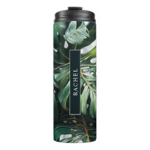 Monstera Verlasse Tropische Custom Thermal Tumbler
