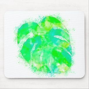 Monstera Watercolor Mousepad