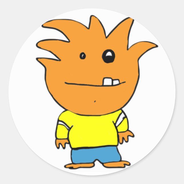 MonsterBall Runder Aufkleber (Vorderseite)