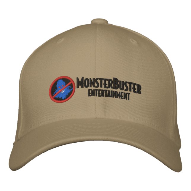 MonsterBuster Hat Bestickte Baseballkappe (Vorderseite)