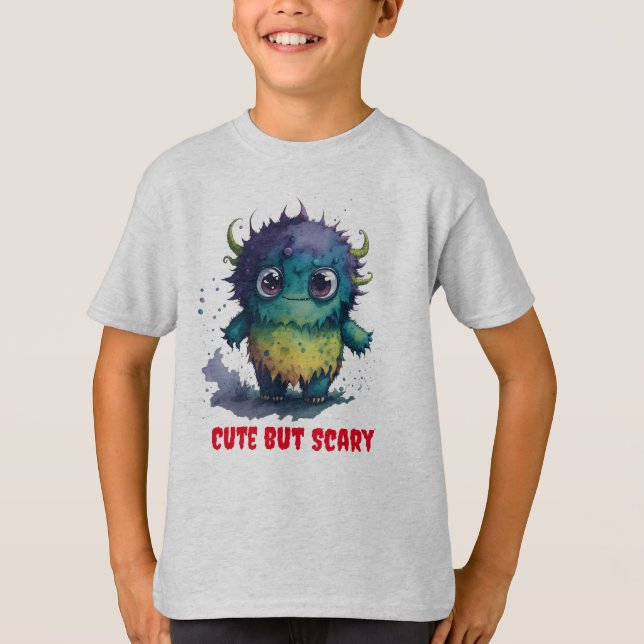 Monsterdesign für beängstigende Cartoon T-Shirt (Vorderseite)