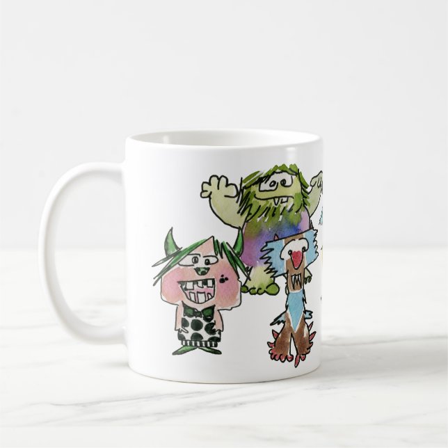 Monstereo Seven Cartoon Monstars Kaffeetasse (Links)