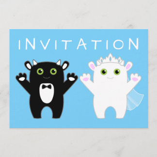 Monsterhochzeit Einladung
