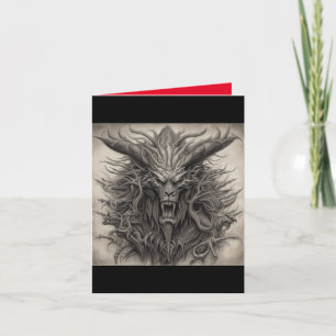 Monsterkarte für Schwermetalle Dankeskarte