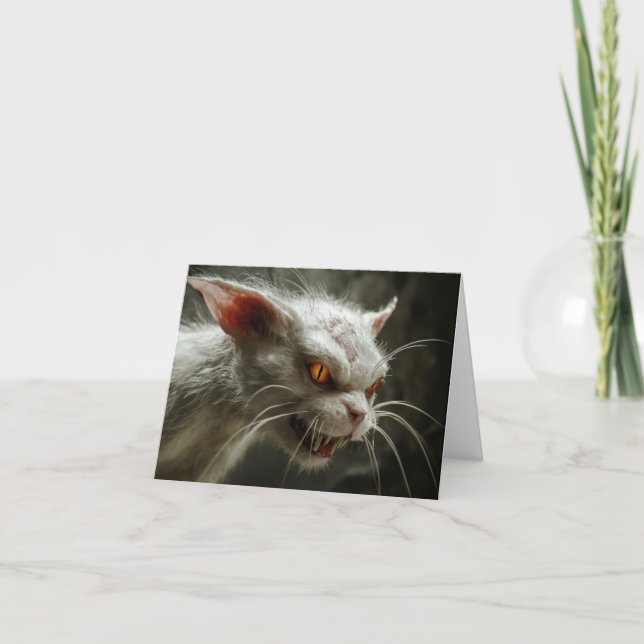 Monsterkatze  dankeskarte (Vorderseite)