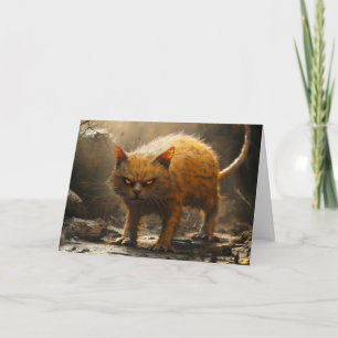 Monsterkatze dankeskarte