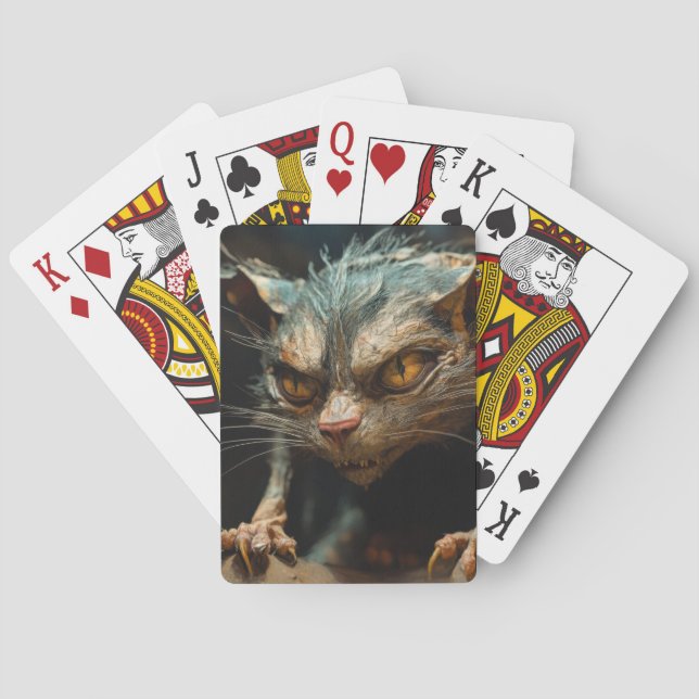 Monsterkatze  spielkarten (Rückseite)