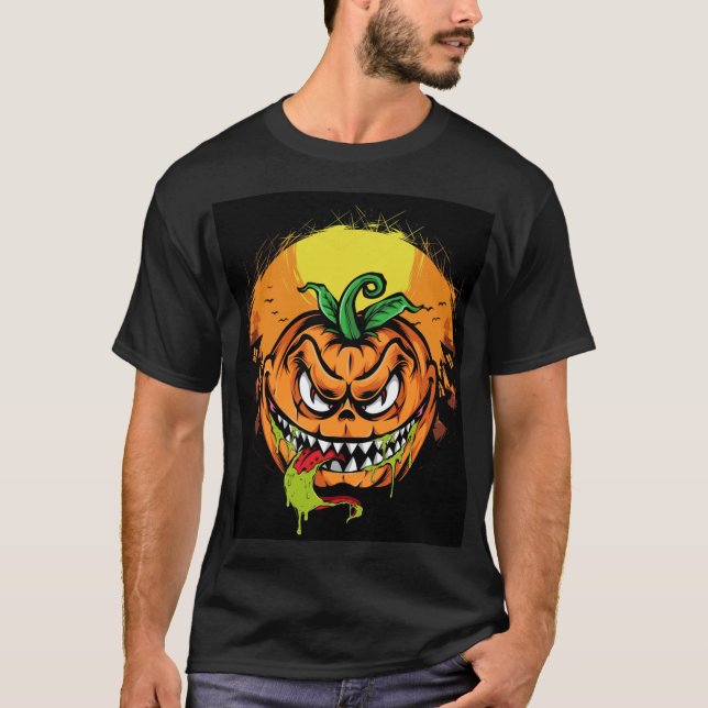 Monsterkürbis zwischen T - Shirt für Männer (Vorderseite)