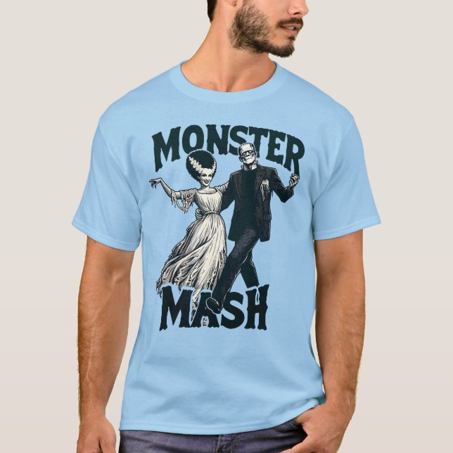 Monstermash - Frank und Ehefrau T-Shirt (Vorderseite)