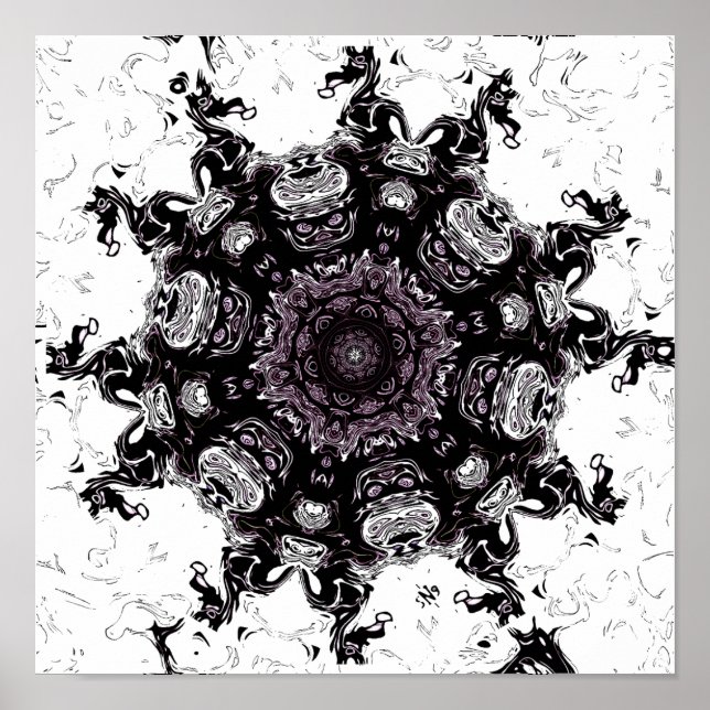 Monstermeteor v1 - Muster Poster (Vorne)