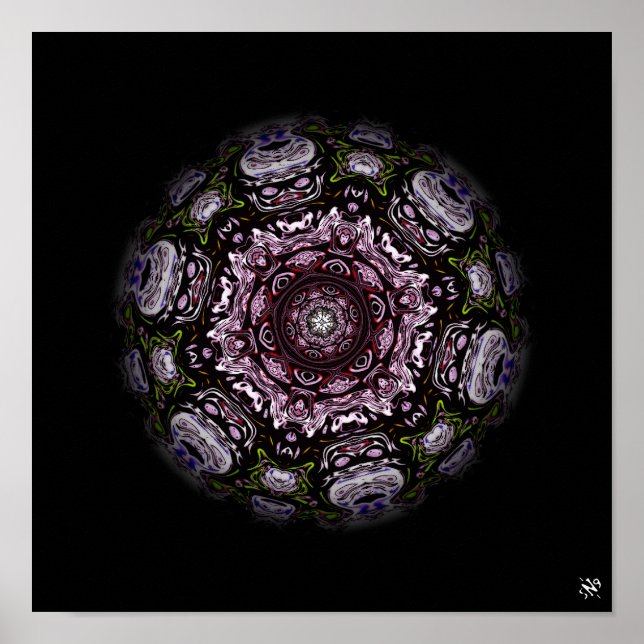 Monstermeteor v3 - Muster Poster (Vorne)