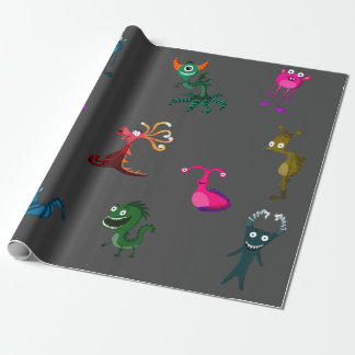 Monstermuster Geschenkpapier