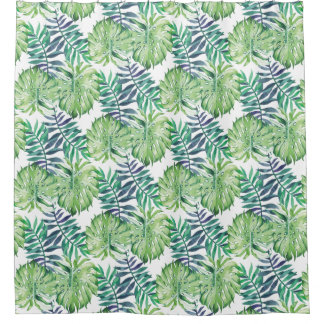 Monsterra Deliciosa Hawaiian Tropical Island Pflan Duschvorhang