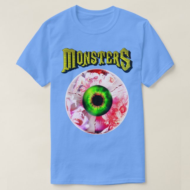 MONSTERS 80er Cult Horror Anthology T-Shirt (Design vorne)