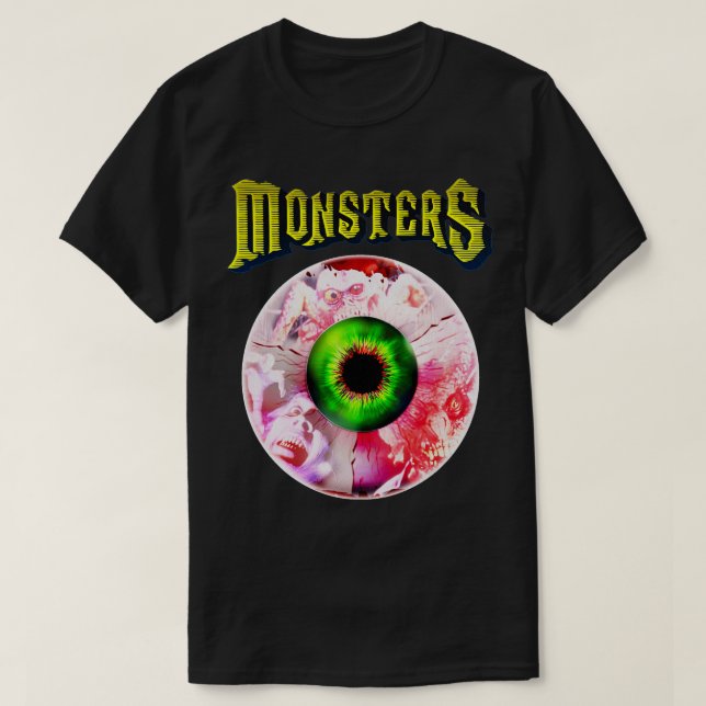 MONSTERS 80er Cult Horror Anthology T-Shirt (Design vorne)