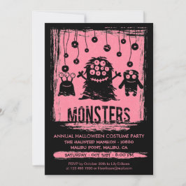 Monsters alljährliche Halloween-Party Einladung