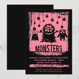 Monsters alljährliche Halloween-Party Einladung