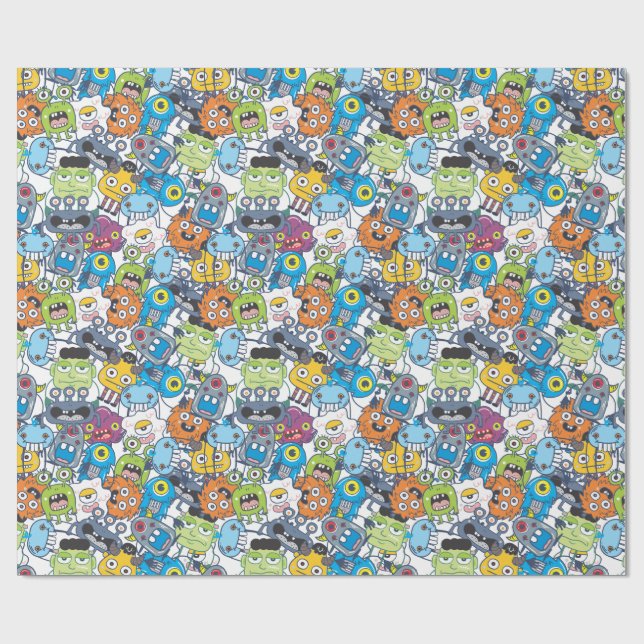 Monsters in the Box TR Geschenkpapier (Flach)