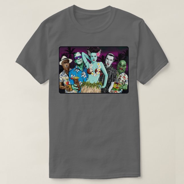 Monsters Luau Version T-Shirt (Design vorne)