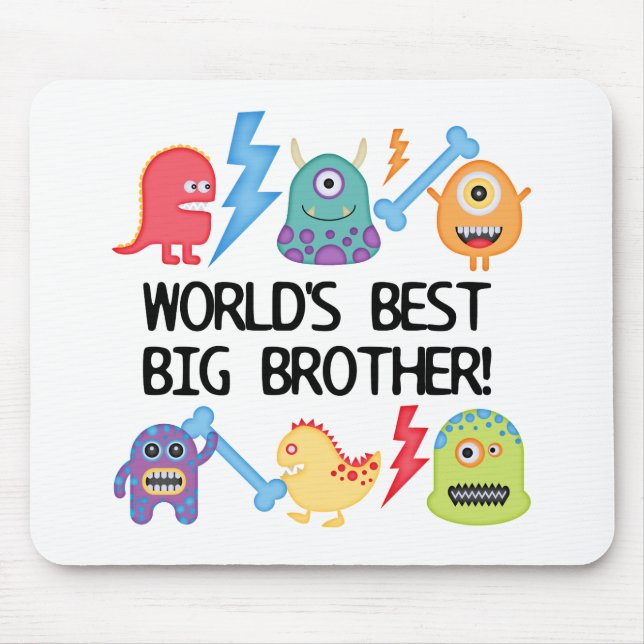 Monsters Weltbester Großbruder Mousepad (Vorne)