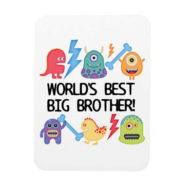 Monsters World Best Big Brother Magnet (Vertikal)