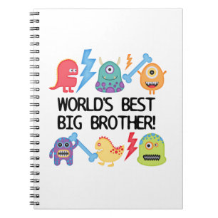 Monsters World Best Big Brother Notizblock