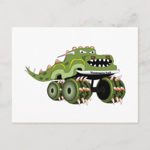 Monstersaurus Truck Postkarte