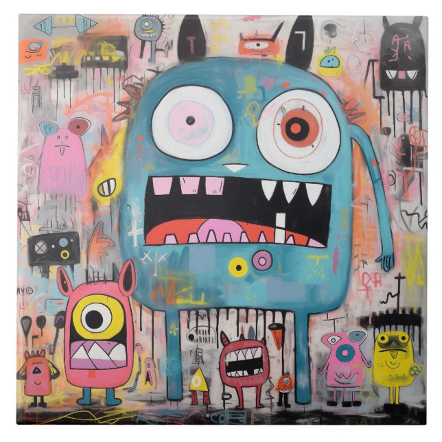 MonsterTile Fliese (Vorderseite)