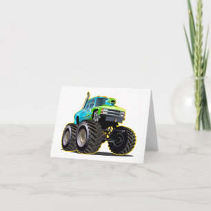 Monstertruck-Cartoon Dankeskarte