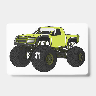 Monstertruck Cartoonillustration Ausweis
